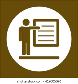 Training    icon, vector illustration. Flat design style