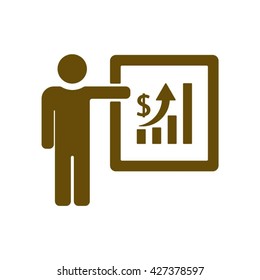 Training    icon, vector illustration. Flat design style
