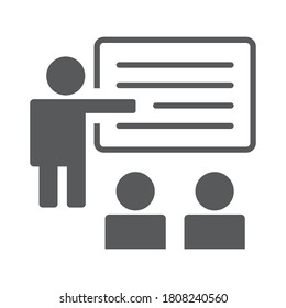 Training icon vector illustration on white background
