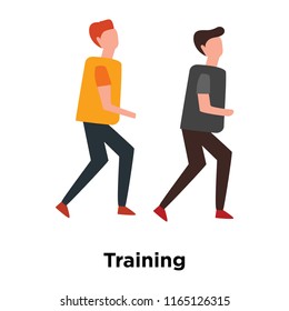 Training icon vector isolated on white background, Training transparent sign , human illustrations , human illustrations