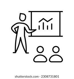 Icono de entrenamiento ilustración de material vectorial.