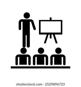 Vector de icono de entrenamiento, ilustración simple de estilo de moda para Web y App.. eps