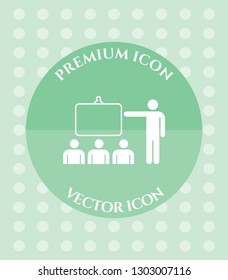 Training Icon for Web. Application, Software & Graphic Design.