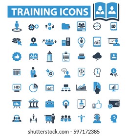 ícones de treinamento
