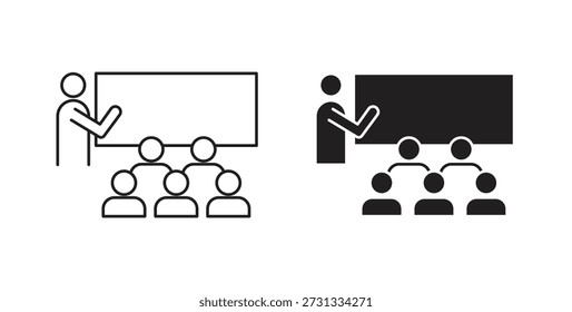 Conjunto de iconos de entrenamiento. Ilustración vectorial de línea simple