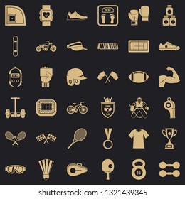 Training icons set. Simple style of 36 training vector icons for web for any design