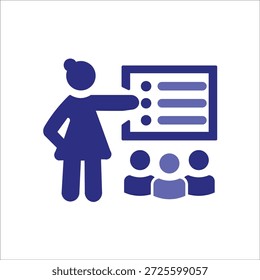 training icons. simple colored vector illustration