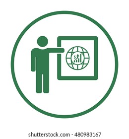 Training  icon,vector. Flat design.