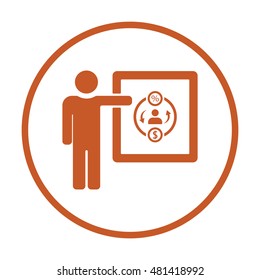 Training  icon,vector. Flat design.