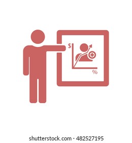 Training  icon,vector. Flat design.