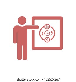 Training  icon,vector. Flat design.