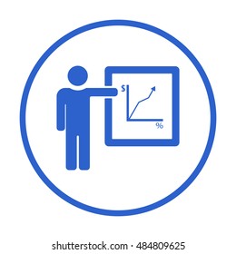 Training  icon,vector. Flat design.