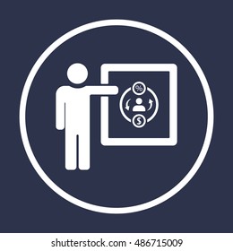 Training  icon,vector. Flat design.