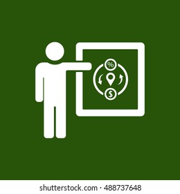 Training  icon,vector. Flat design.