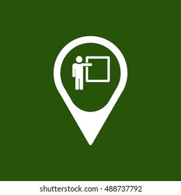 Training    icon,vector. Flat design.