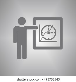 Training  icon,vector. Flat design.