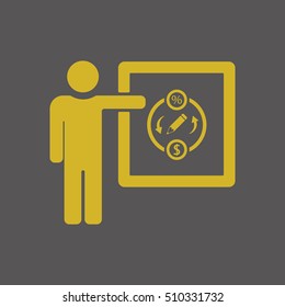 Training  icon,vector. Flat design.