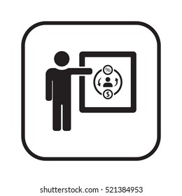 Training  icon,vector. Flat design.