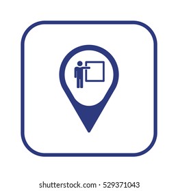 Training    icon,vector. Flat design.