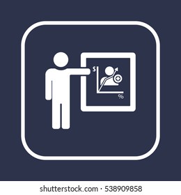 Training  icon,vector. Flat design.