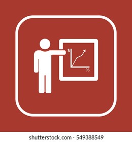 Training  icon,vector. Flat design.