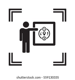 Training  icon,vector. Flat design.