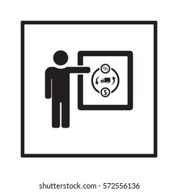Training  icon,vector. Flat design.
