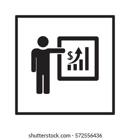 Training  icon,vector. Flat design.