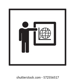 Training  icon,vector. Flat design.