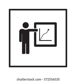 Training  icon,vector. Flat design.