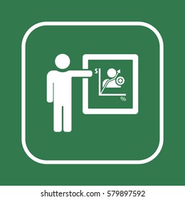 Training  icon,vector. Flat design.