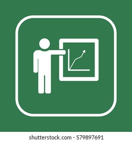 Training  icon,vector. Flat design.