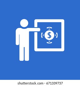 Training  icon,vector. Flat design.