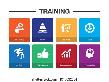 Training Infographic Icon Set