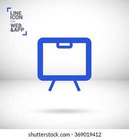 Training isolated minimal single flat linear icon. Line vector icon for websites and mobile minimalistic flat design.