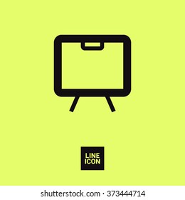 Training isolated minimal single flat linear icon. Line vector icon for websites and mobile minimalistic flat design.