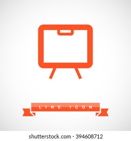 Training isolated minimal single flat linear icon. Line vector icon for websites and mobile minimalistic flat design.