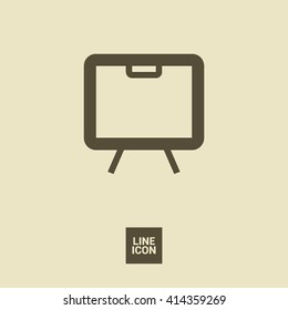 Training isolated minimal single flat linear icon. Line vector icon for websites and mobile minimalistic flat design.