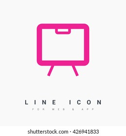 Training isolated minimal single flat linear icon. Line vector icon for websites and mobile minimalistic flat design.