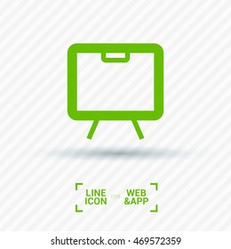 Training isolated minimal single flat linear icon. Line vector icon for websites and mobile minimalistic flat design.