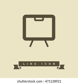 Training isolated minimal single flat linear icon. Line vector icon for websites and mobile minimalistic design.