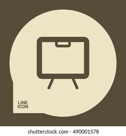 Training isolated minimal single flat linear icon. Line vector icon for websites and mobile minimalistic flat design
