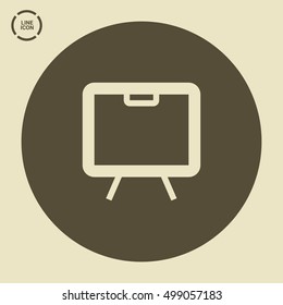 Training isolated minimal single flat linear icon. Line vector icon for websites and mobile minimalistic flat design.