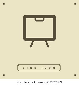 Training isolated minimal single flat linear icon. Line vector icon for websites and mobile minimalistic flat design.