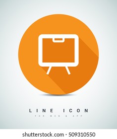 Training isolated minimal single flat linear icon. Line vector icon for websites and mobile minimalistic flat design.