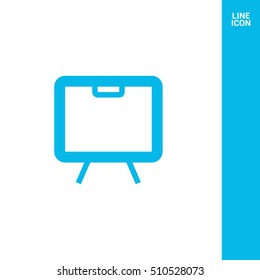 Training isolated minimal single flat linear icon. Line vector icon for websites and mobile minimalistic flat design.