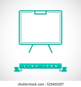 Training isolated minimal single flat linear icon. Line vector icon for websites and mobile minimalistic flat design.