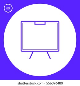 Training isolated minimal single flat linear icon. Line vector icon for websites and mobile minimalistic flat design.