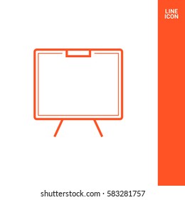 Training isolated minimal single flat linear icon. Line vector icon for websites and mobile minimalistic flat design.