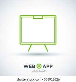 Training isolated minimal single flat linear icon. Line vector icon for websites and mobile minimalistic flat design.